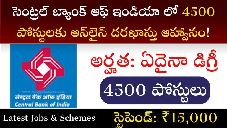 Central Bank of India Recruitment